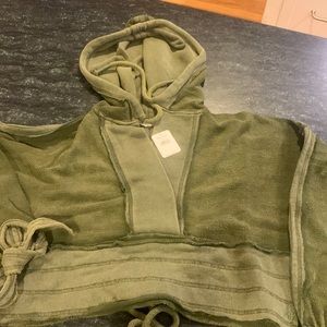 Free People cropped hoodie, XS, NWT